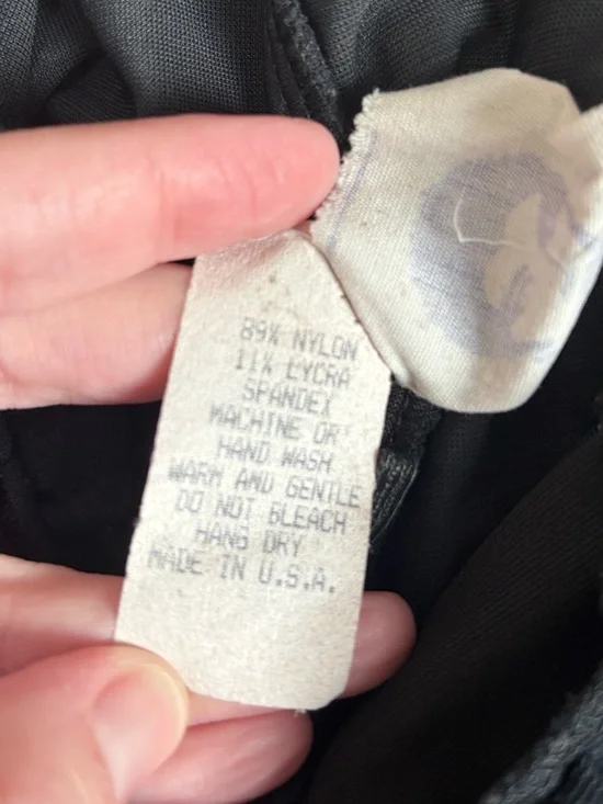 Vintage 80s Betsey Johnson Punk Label Black Lace Strapless Midi Dress Medium - Picture 4 of 7